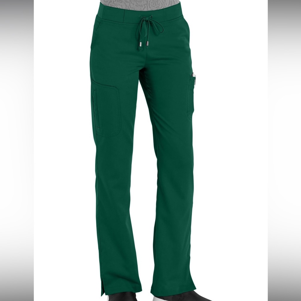 Grey’s Anatomy cargo scrub pants, hunter green, size small
